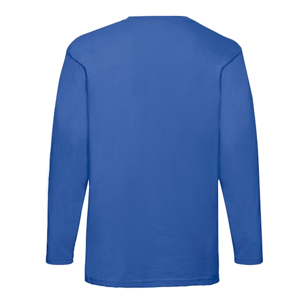 Fruit of the Loom Unisex Adult Valueweight Plain Long-Sleeved T Royal Blue L