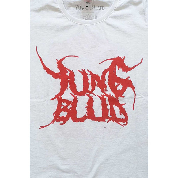 Yungblud Dam/Dam Deadhappy Baktryck Bomull T-shirt S Vit White S