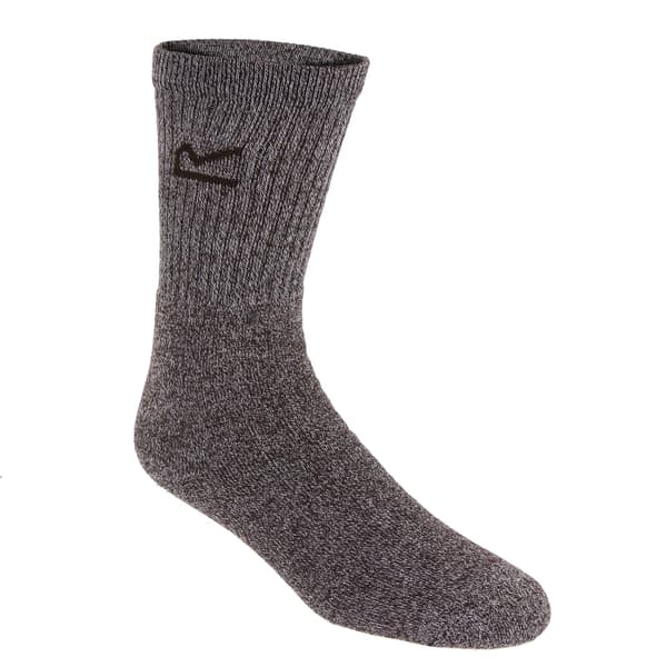 Regatta Great Outdoors Fritidsstrumpor i bomull för män (3-pack) Brown Marl One Size