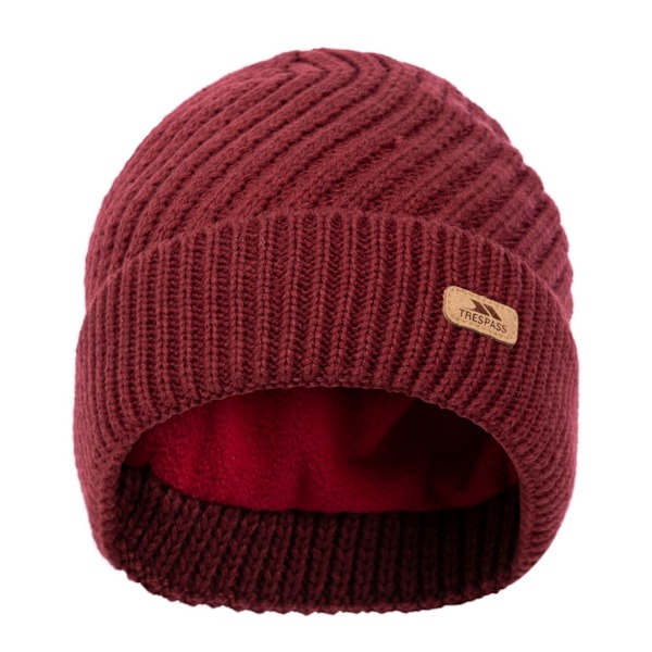 Trespass Dam/Kvinnor Twisted Stickad Mössa One Size Mörk Körsbär Dark Cherry One Size