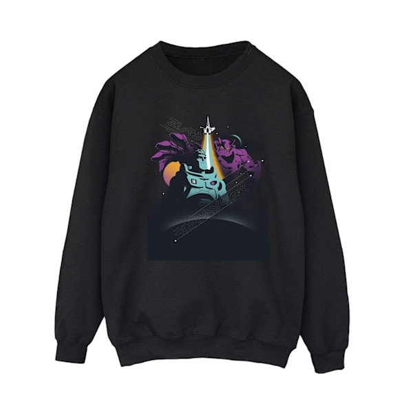 Disney Dam/Kvinnor Lightyear Buzz Och Zurg Sweatshirt XL Svart Black XL