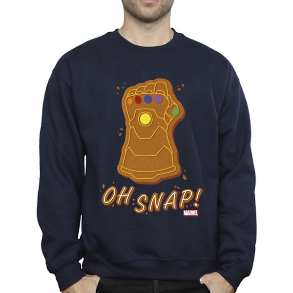 Marvel Thanos Oh Snap Sweatshirt M Marinblå Navy Blue M