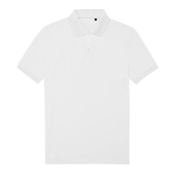 B&C Herr My Eco Polo Shirt L Vit White L