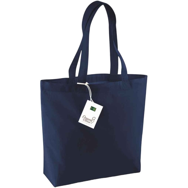 Westford Mill Ekologisk Bomull 16L Shopper Bag One Size Marinblå Navy One Size