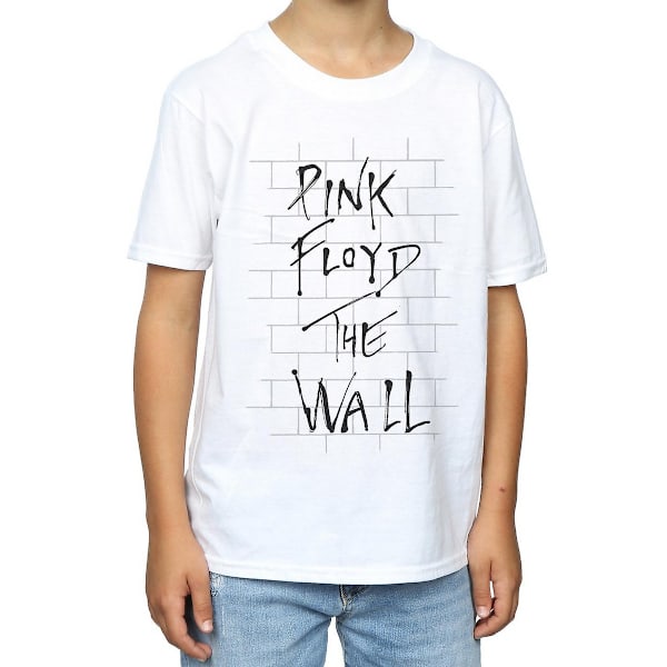 Pink Floyd Boys The Wall Bomull T-shirt 7-8 år Vit White 7-8 Years