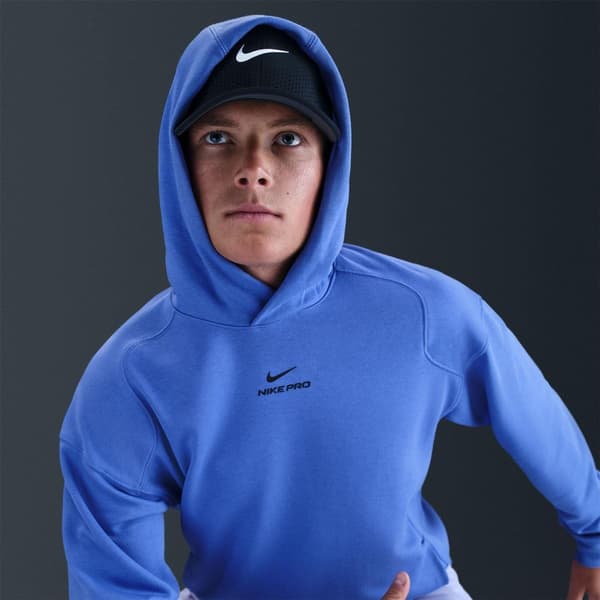 Nike Herr Pro Regular Träningspullover Hoodie XL Blå Blue XL