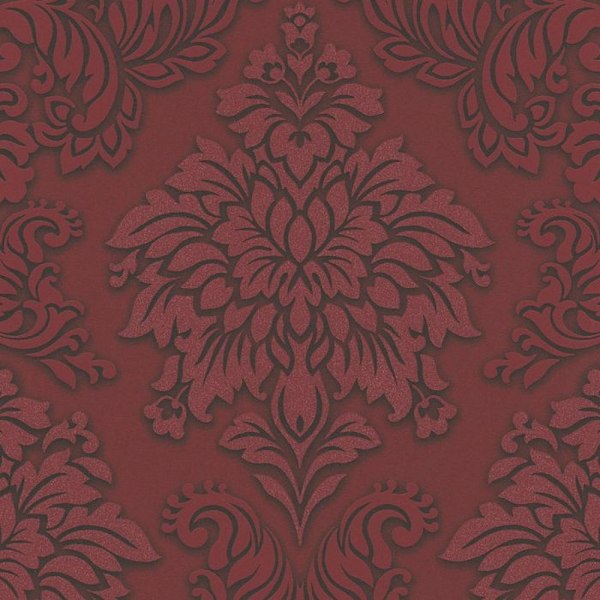 AS Creation Lizzy London Barock Textured Wallpaper 33ft x 21in Red 33ft x 21in