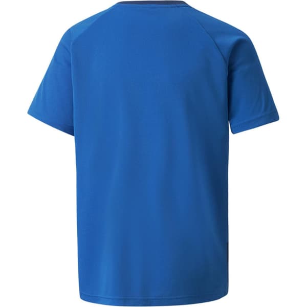 Puma TeamVision T-shirt för barn 7-8 år blå/vit Blue/White 7-8 Years