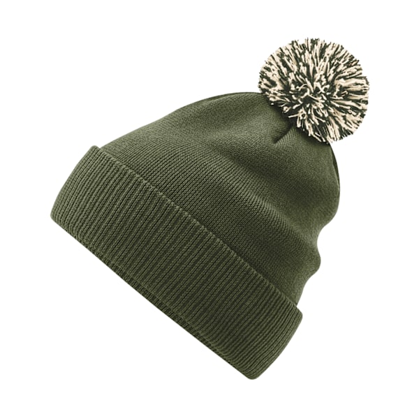 Beechfield Unisex Vuxen Snowstar Mössa En Storlek Olivgrön/Havregryn Olive Green/Oatmeal One Size