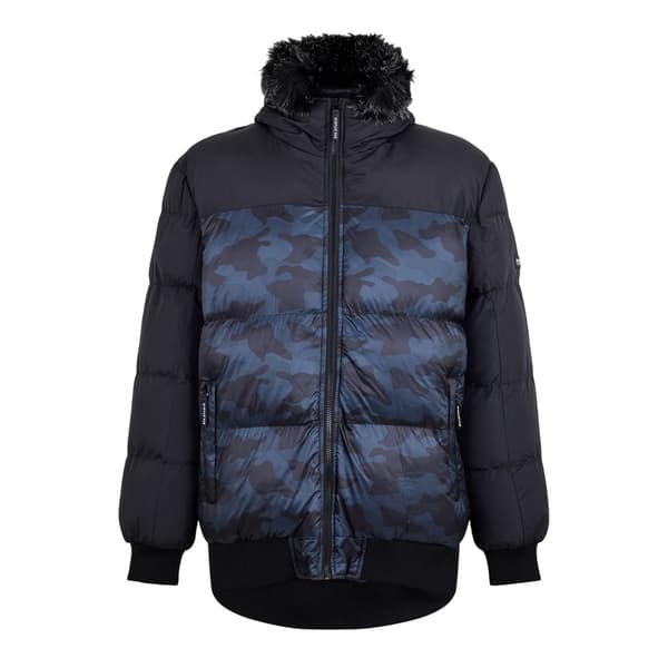 274 Studio Herr Kamouflage Pufferjacka XXS Svart Black XXS