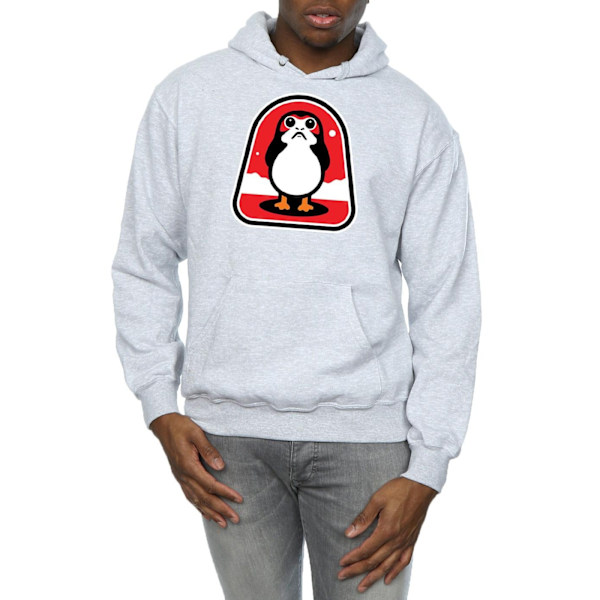 Star Wars Herr The Last Jedi Porgs Badge Hoodie XXL Sports Grey Sports Grey XXL
