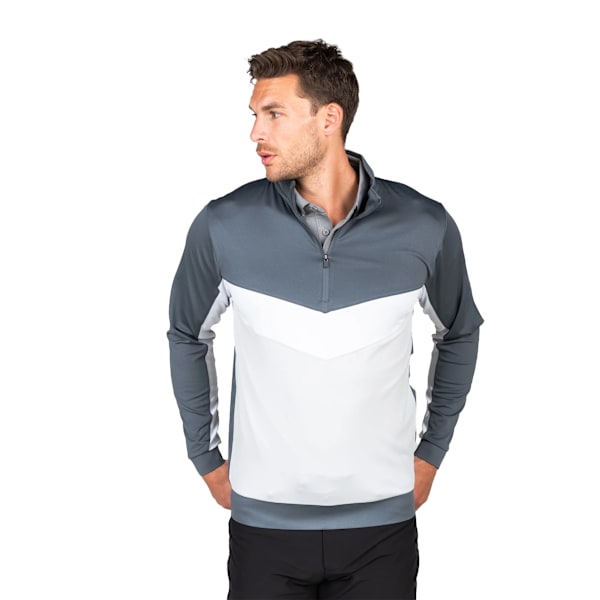 Stuburt Herr Partridge Färgblock Mellanskikt S Skiffergrå Slate Grey S