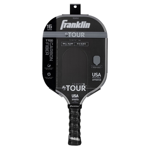 Franklin FS Tour Tempo Pickleball Paddle 16mm Grå Grey 16mm