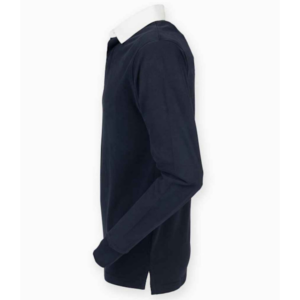Front Row Premium Rugbytröja för män 3XL Marinblå Navy 3XL