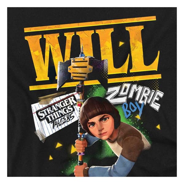 Stranger Things: Tales from ´85 Barn/Kids Will T-shirt 7-8 Black 7-8 Years