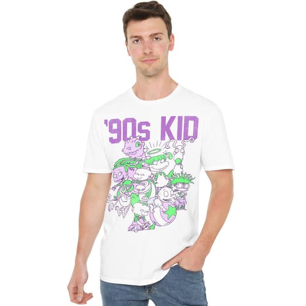 Nickelodeon Herr 90-tals Barn T-shirt L Vit White L