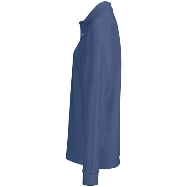 SOLS Unisex Vuxen Piké Långärmad Pikétröja XL Denim Denim XL