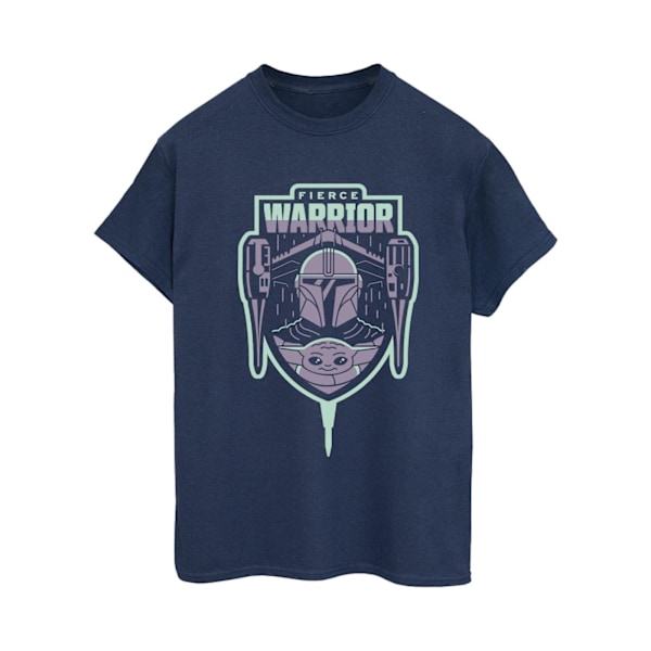 Star Wars Dam/Damer The Mandalorian Fierce Warrior Patch Co Navy Blue S