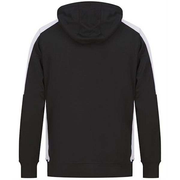 Finden & Hales Unisex Adult Team Contrast Panel Hoodie XL Svart Black/White XL