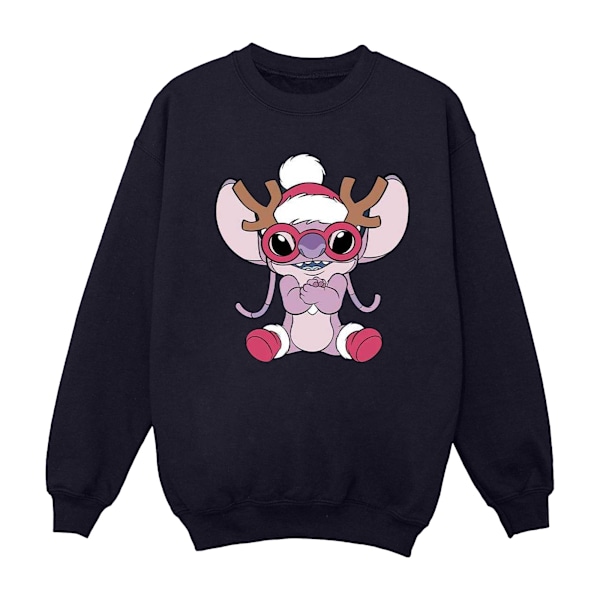 Disney Herr Lilo & Stitch Angel Ren Sweatshirt L Marinblå Navy Blue L