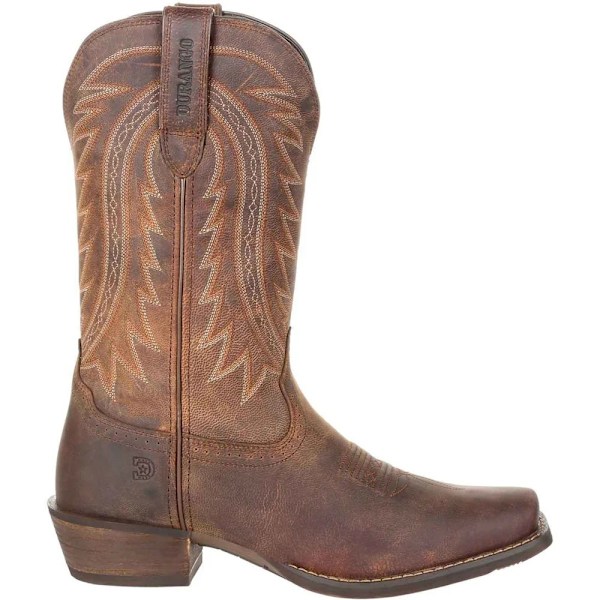 Durango Rebel Frontier Cowboy Boots i fullnarvläder för män, storlek 12 Distressed Sunset Brown 12 UK