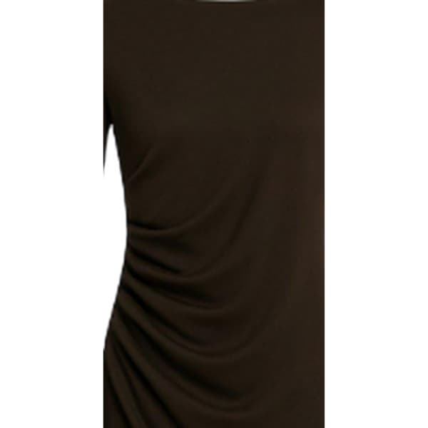 I Saw It First Dam/Dam Ruched Långärmad Miniklänning 10 Chocolate 10 UK