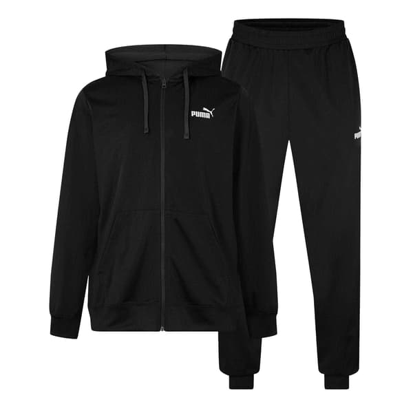 Puma Herr Hooded Långärmad Träningsoverall Set M Svart Black M