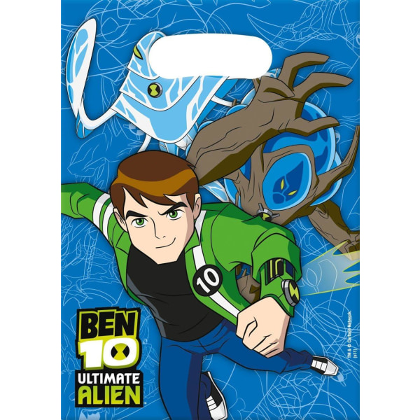 Ben 10: Ultimate Alien Party Bags (Pack of 6) One Size Blue/Gre Blue/Green One Size