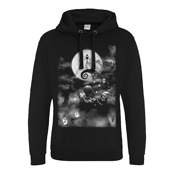 Nightmare Before Christmas Unisex Monster Hoodie L Svart Black L