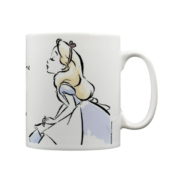 Alice i Underlandet Teatime med Alice Mugg En Storlek Vit/Ljus White/Light Blue/Yellow One Size