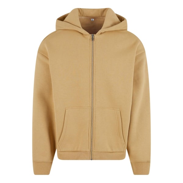 Build Your Brand Unisex Vuxen Fluffig Hoodie med Hel Dragkedja XL Union B Union Beige XL