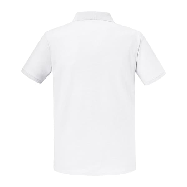 Russell Herr Authentic Eco Piqué Poloskjorta S Vit White S