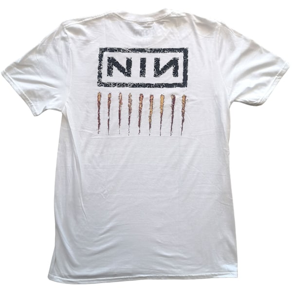 Nine Inch Nails Unisex Adult Downward Spiral T-Shirt M Vit White M