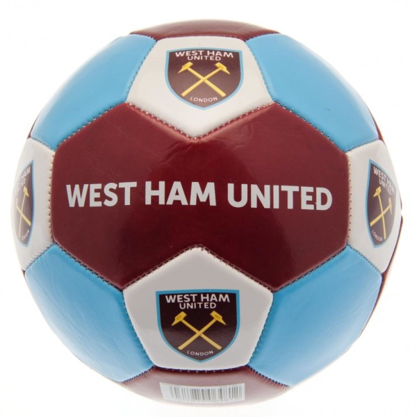 West Ham United FC storlek 3 fotboll One size blå/burgunder Blue/Burgundy One Size