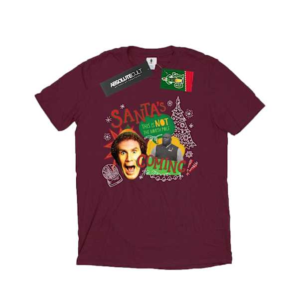 Elf herr North Pole T-shirt M Bourgogne Burgundy M