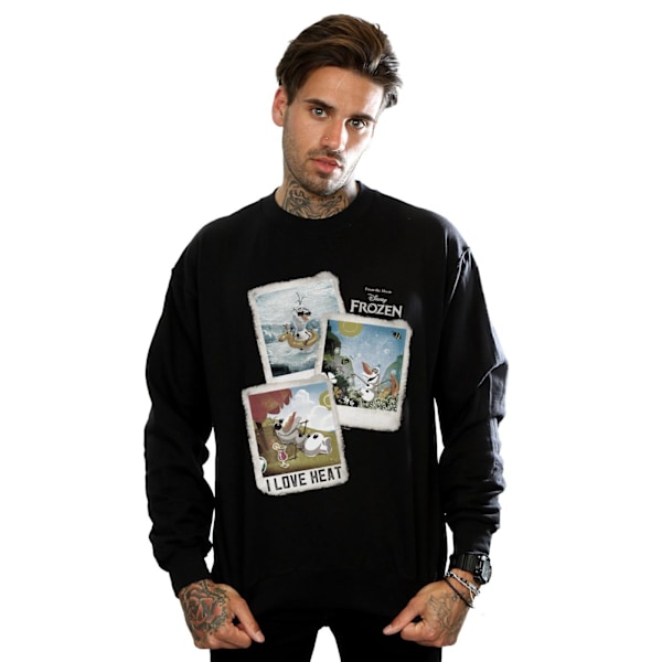 Frozen Herr Olaf Polaroid Sweatshirt 3XL Svart Black 3XL