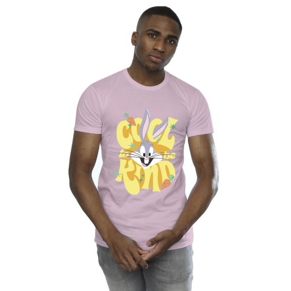Looney Tunes Mens Bugs Cool To Be Kind T-Shirt M Baby Pink Baby Pink M