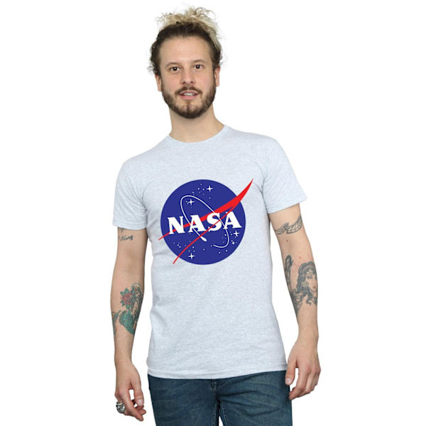 NASA herr Insignia logotyp T-shirt S Sports Grey Sports Grey S
