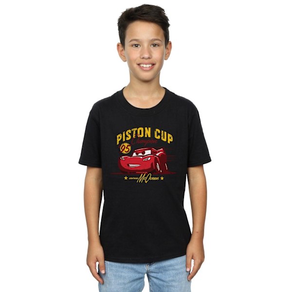 Disney Boys Cars Piston Cup Champion T-shirt 5-6 år Svart Black 5-6 Years