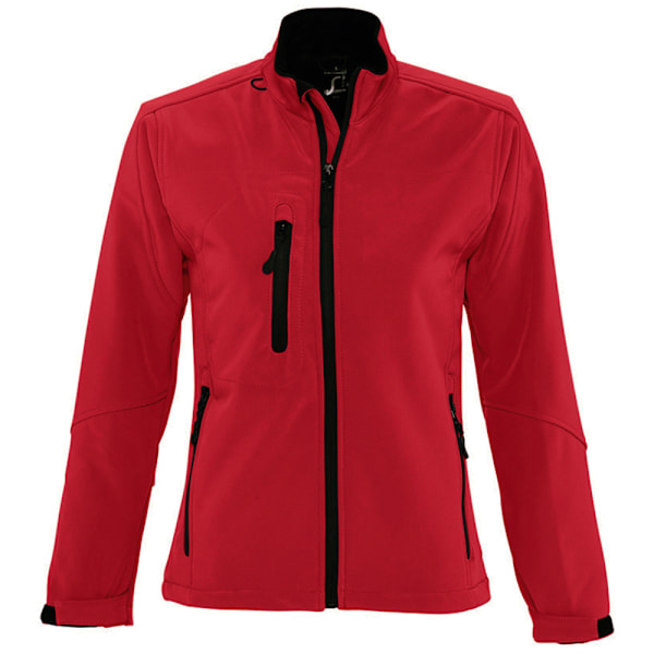 SOLS Dam/Dam Roxy Soft Shell Jacka (Andningsbar, Vindtät Och Vattenavvisande) Red L