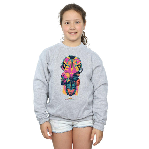 Marvel Girls Thor Ragnarok Character Totem Sweatshirt 7-8 år Sports Grey 7-8 Years