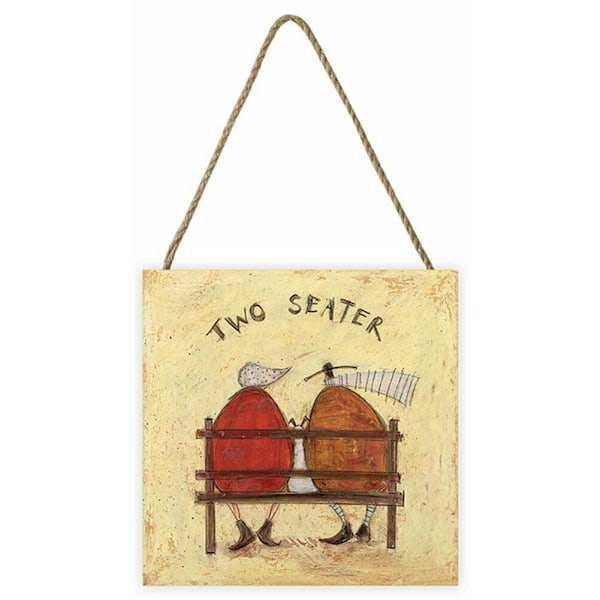 Sam Toft Tvåsitsig Träplakett En Storlek Kräm/Röd/Brun Cream/Red/Brown One Size