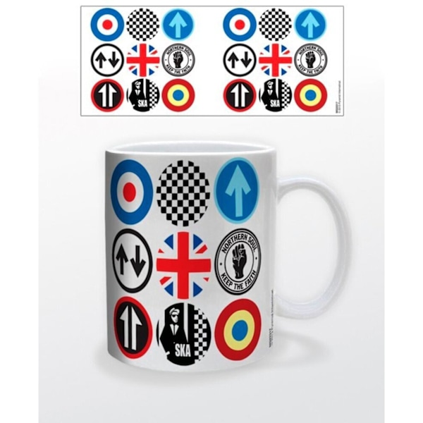 Mod Ska Icons Mug En Storlek Flerfärgad Multicoloured One Size