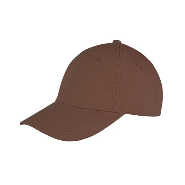 Result Headwear Memphis 6 Panel Borstad Bomull Låg Profil Bas Bottle Green One Size