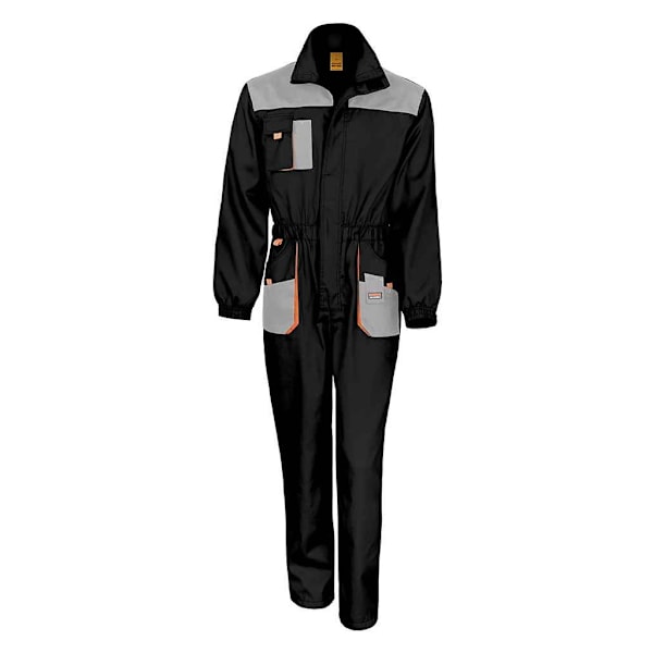 WORK-GUARD by Result Herr Lite Overall S Svart/Grå/Orange Black/Grey/Orange S