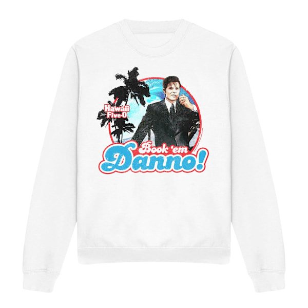 Hawaii Five-0 Unisex Vuxen Book Em Danno Sweatshirt S Vit White S
