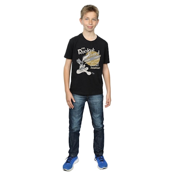 Looney Tunes Boys Wile E Coyote Rocket Board T-Shirt 12-13 år Black 12-13 Years