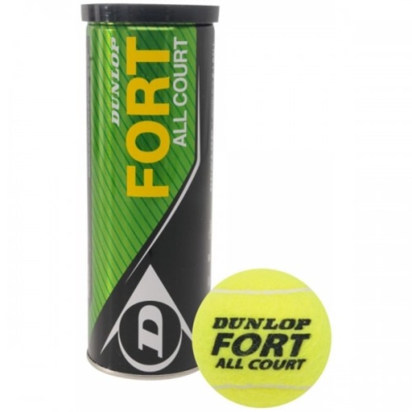 Dunlop Fort All Court tennisbollar (paket med 4) One Size Gul Yellow One Size