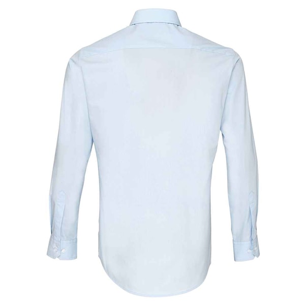 Premier Supreme tyngre poplin långärmad arbetsskjorta 18 Light Blue 18.5