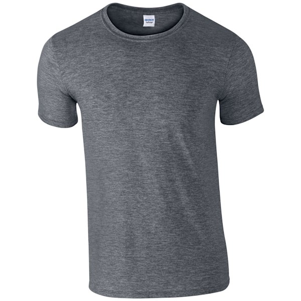 Gildan Herr Kortärmad Soft-Style T-shirt 4XL Mörk Ljung Dark Heather 4XL